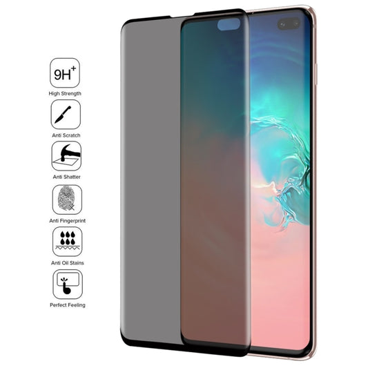 9H 3D Curved Anti-glare Full Screen Tempered Glass Film for Galaxy S10 Plus by buy2fix