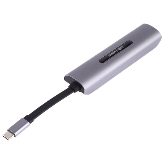 V157A 7 in 1 USB-C / Type-C to PD + USB 3.0 x 3 + SD + TF + HDMI Ports HUB Docking Station & Cardreader by buy2fix
