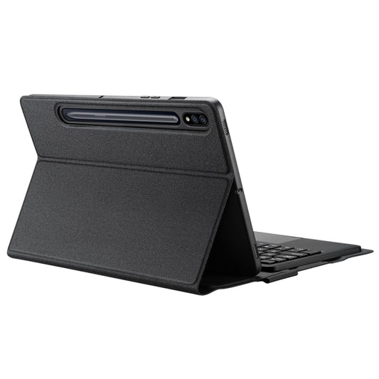 DUX DUCIS Detachable Bluetooth Keyboard Ultrathin Flip Leather Tablet Case for Samsung Galaxy Tab S8 (X700/X706) / S7 (T870/T875/T876B) (Black) by DUX DUCIS