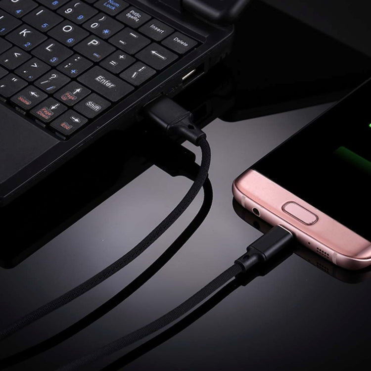 1m 2A Output USB to Micro USB Nylon Weave Style Data Sync Charging Cable, For Samsung, Huawei, Xiaomi, HTC, LG, Sony, Lenovo and other Smartphones(Black) by buy2fix