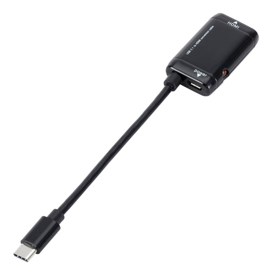USB-C / Type-C 3.1 (MHL) to 1080P HD HDMI Video Adapter Cable, Length: 12cm by buy2fix