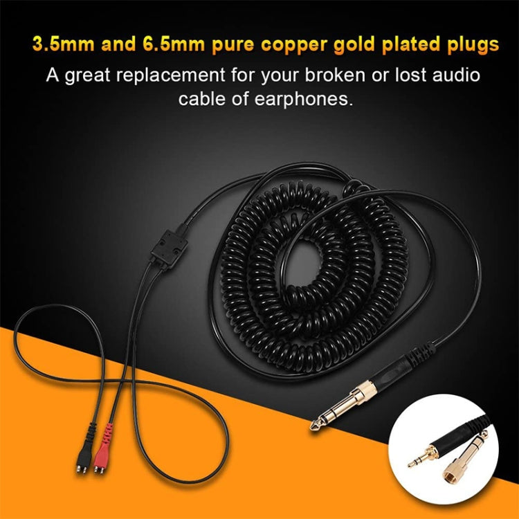 ZS0095 For Sennheiser HD25 / HD560 / HD540 / HD430 / HD250 Earphone Spring Cable, Cable Length: 1.5m-5m by buy2fix