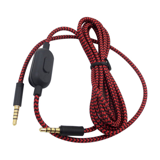 ZS0159 For Logitech G433 / G233 / G Pro / G Pro X 3.5mm Male to Male Gaming Headset Audio Cable with Wire-controlled, Cable Length: 2m(Red) by buy2fix
