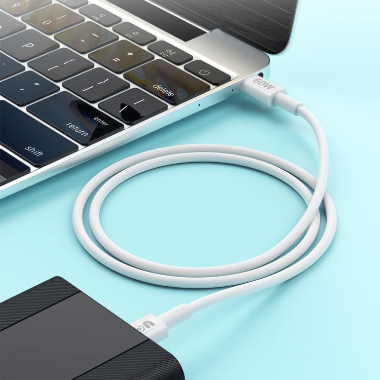 IVON CA203 60W PD USB-C / Type-C to USB-C / Type-C Fast Charging Data Cable, Cable Length: 1m by IVON
