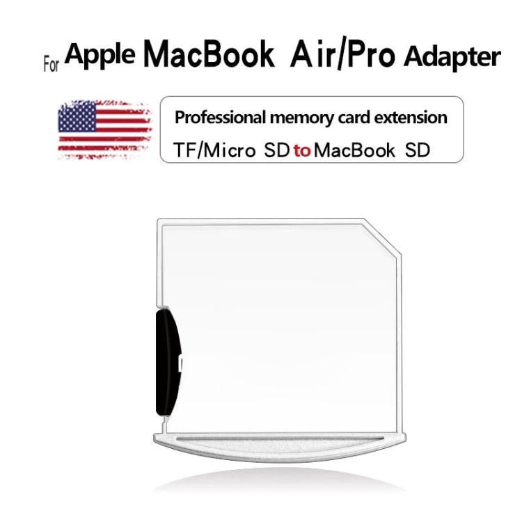 Micro SD / TF Card to SD Adapter for MacBook Air / Pro, Support up to 512GB (White) by buy2fix
