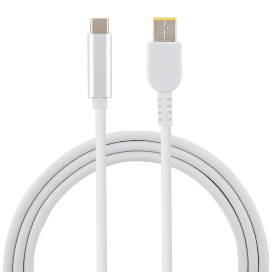 USB-C / Type-C to Big Square USB Male Laptop Power Charging Cable for Lenovo Thinkpad/ThinkBook/Xiaoxin, Cable Length: about 1.5m(White) by buy2fix