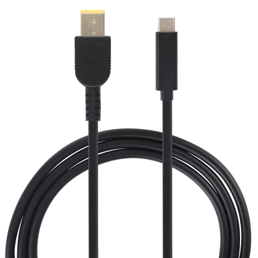 USB-C / Type-C to Big Square USB Male Laptop Power Charging Cable for Lenovo Thinkpad/ThinkBook/Xiaoxin, Cable Length: about 1.5m(Black) by buy2fix
