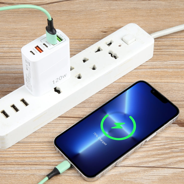 120W Dual PD Type-C + 3 x USB Multi Port Charger, US Plug by buy2fix