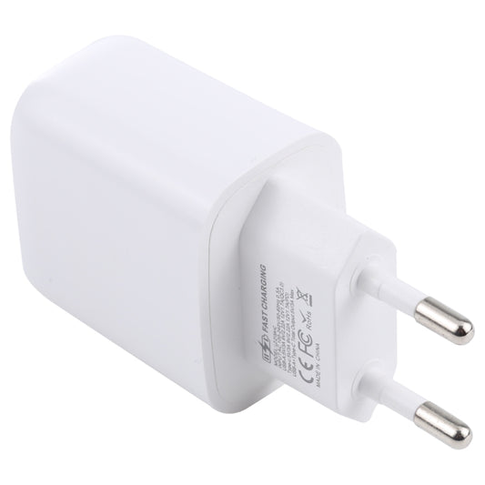 LZ-215A+C 20W QC 3.0 USB + PD 3.0 USB-C / Type-C Fast Charging Travel Charger, EU Plug by buy2fix