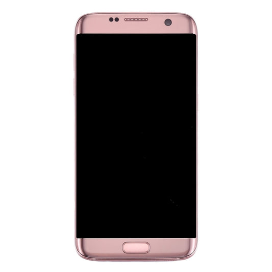 Original LCD Screen and Digitizer Full Assembly with Frame & Charging Port Board & Volume Button & Power Button For Galaxy S7 Edge / G935F(Pink) by buy2fix