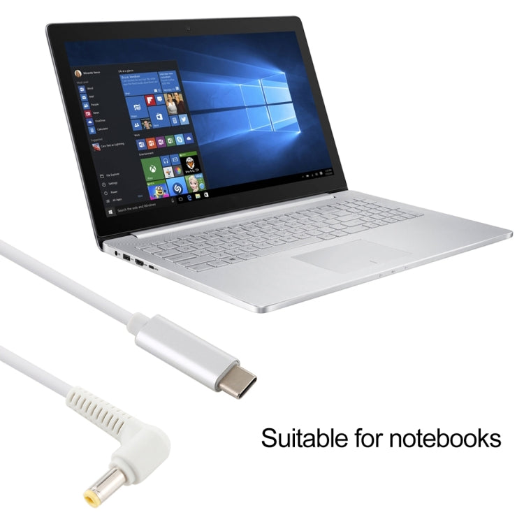 USB-C / Type-C to 5.5 x 2.5mm Laptop Power Charging Cable, Cable Length: about 1.5m by buy2fix
