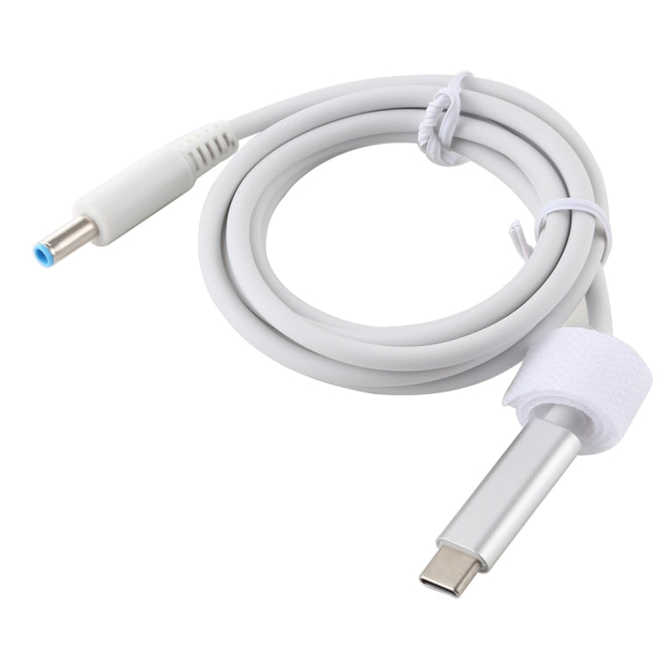 For HP USB-C / Type-C to 4.5 x 3.0mm Laptop Power Charging Cable, Cable Length: about 1.5m(White) by buy2fix