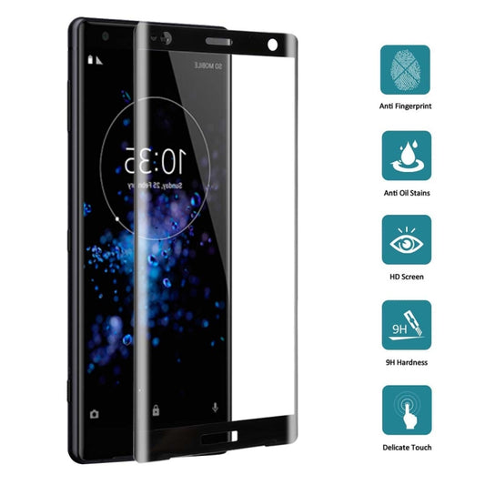 For Sony Xperia XZ2 0.3mm 9H Surface Hardness 3D Full Screen Tempered Glass Film by buy2fix
