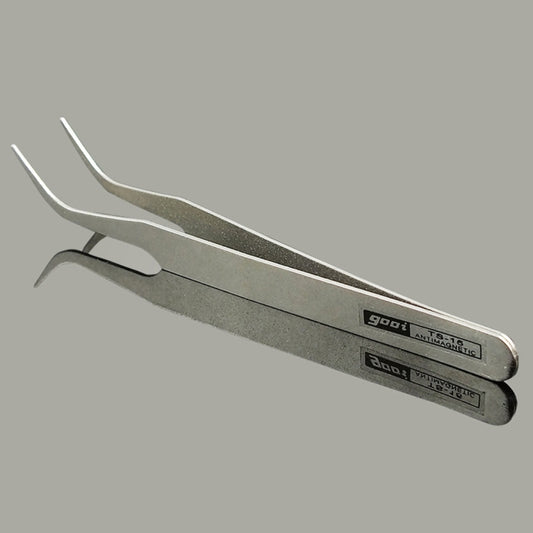 Gooi TS-15 Steel Bend Tweezers(Silver) by buy2fix