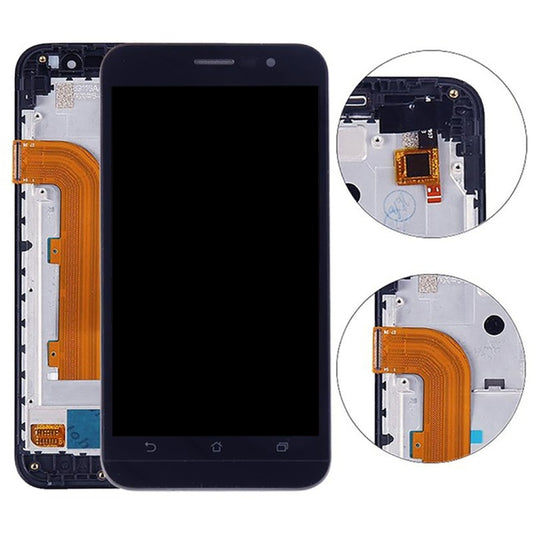 5.0 inch OEM LCD Screen for Asus Zenfone Go ZB500KL X00AD Digitizer Full Assembly with Frame (Black) by buy2fix