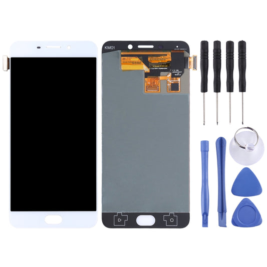 Original LCD Screen for OPPO R9 with Digitizer Full Assembly (White) by buy2fix