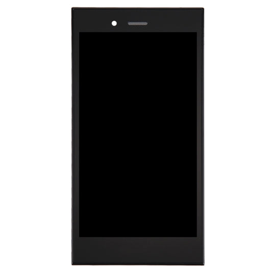 Original LCD Screen for BlackBerry Z3 Digitizer Full Assembly with Frame(Black) by buy2fix