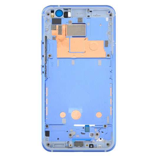 for HTC U11 Front Housing LCD Frame Bezel Plate(Blue) by buy2fix
