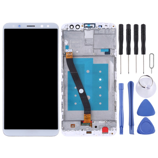 LCD Screen and Digitizer Full Assembly with Frame for Huawei Mate 10 Lite / Nova2i (Malaysia) / Maimang 6 (China) / Honor 9i (India) / G10(White) by buy2fix