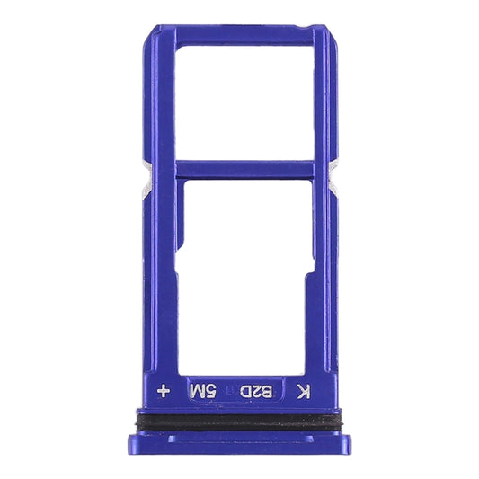 For OPPO R15 SIM Card Tray + SIM Card Tray / Micro SD Card Tray (Blue) by buy2fix