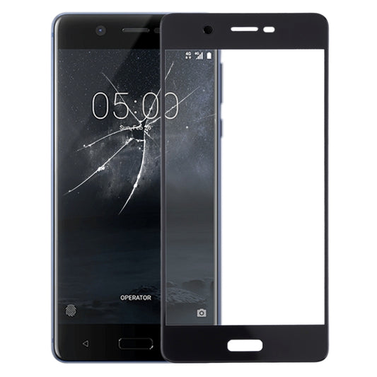 Front Screen Outer Glass Lens for Nokia 5 TA-1024 TA-1027 TA-1044 TA-1053(Black) by buy2fix