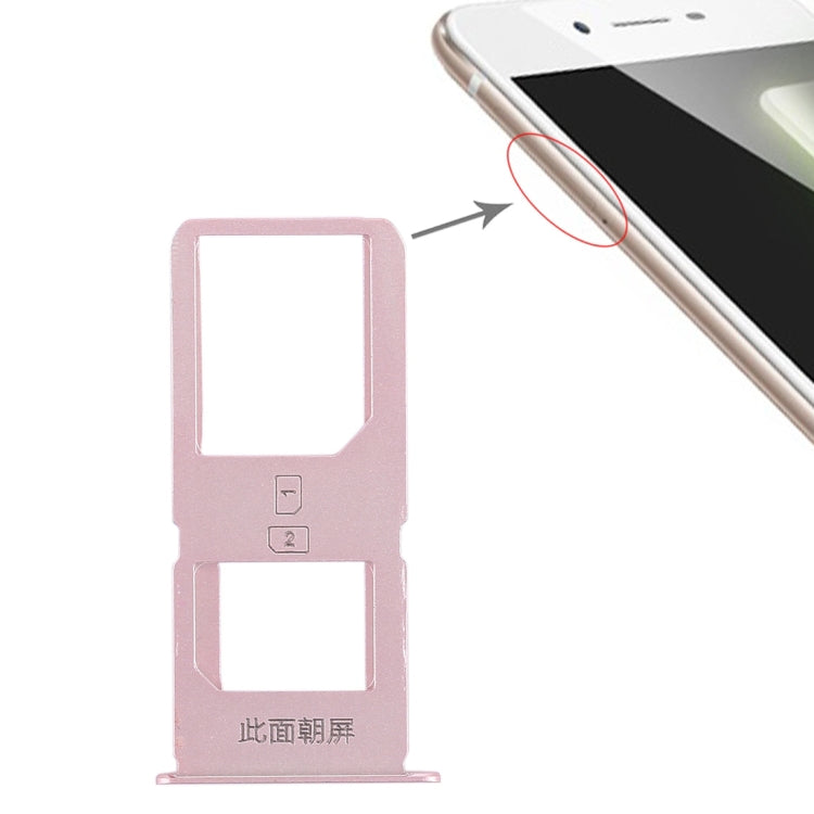 For Vivo X6S Plus 2 x SIM Card Tray (Rose Gold) by buy2fix