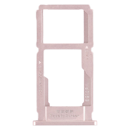 For OPPO R11s Plus SIM Card Tray + SIM Card Tray / Micro SD Card Tray (Rose Gold) by buy2fix