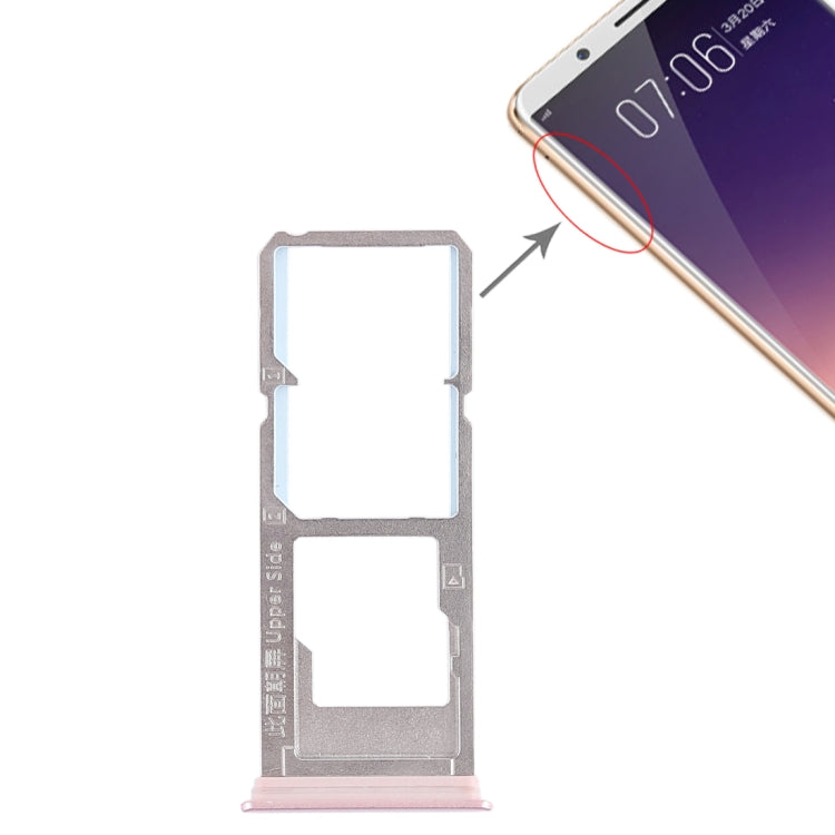 For Vivo Y79 2 x SIM Card Tray + Micro SD Card Tray (Rose Gold) by buy2fix