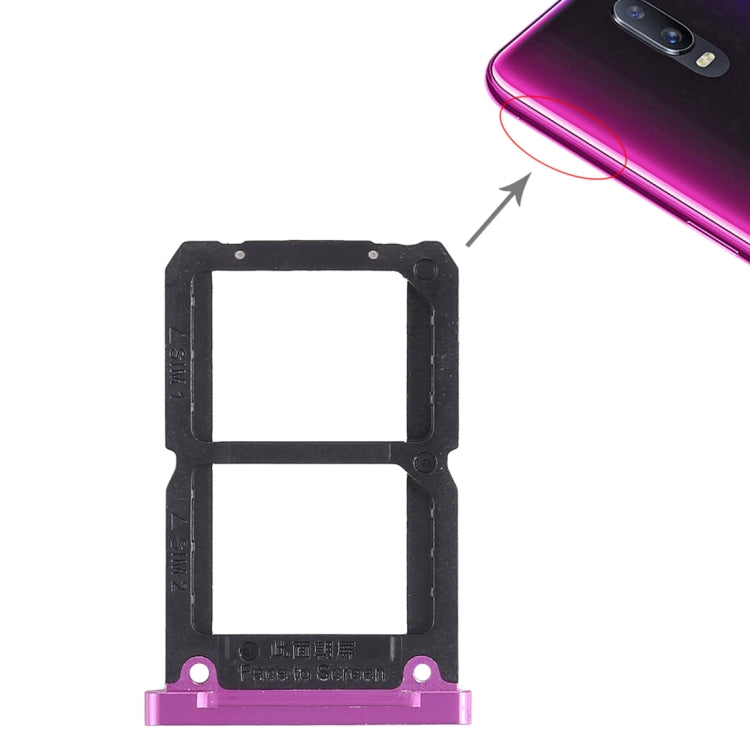 For OPPO R17 2 x SIM Card Tray (Purple) by buy2fix