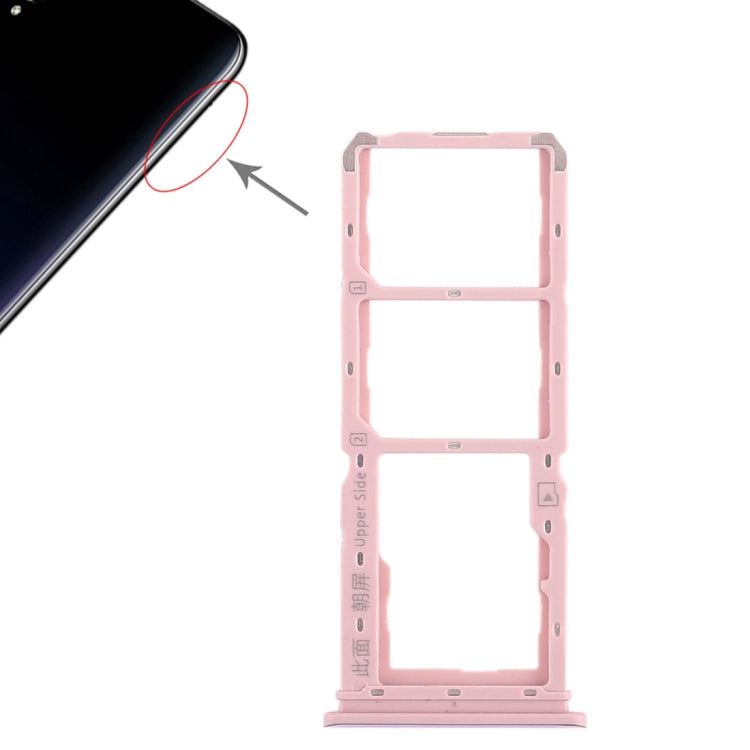For Vivo Y97 2 x SIM Card Tray + Micro SD Card Tray (Rose Gold) by buy2fix