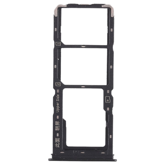 For Vivo Y93 2 x SIM Card Tray + Micro SD Card Tray (Black) by buy2fix