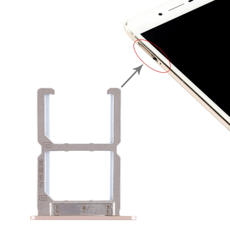 For Vivo X6S 2 x SIM Card Tray (Gold) by buy2fix