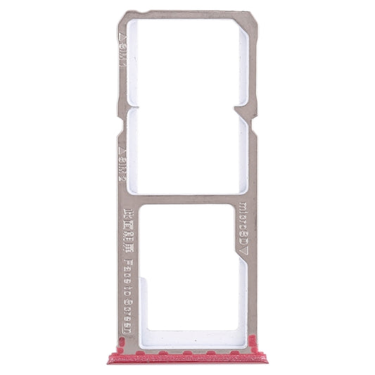 For OPPO A83 2 x SIM Card Tray + Micro SD Card Tray (Red) by buy2fix