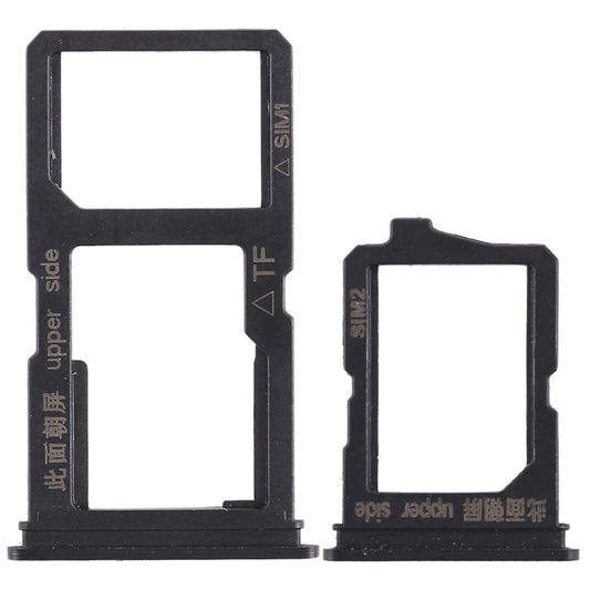 For Vivo Y66 2 x SIM Card Tray + Micro SD Card Tray (Black) by buy2fix