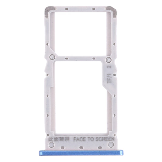 SIM Card Tray + SIM Card Tray / Micro SD Card Tray for Xiaomi Redmi Note 6 Pro (Blue) by buy2fix