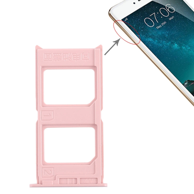 For Vivo V3 2 x SIM Card Tray (Rose Gold) by buy2fix