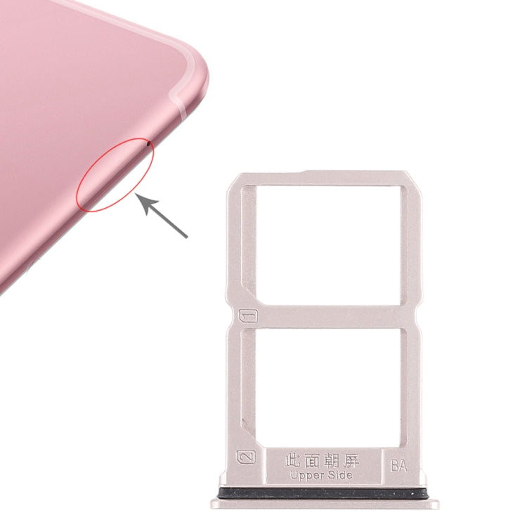 For Vivo X9s 2 x SIM Card Tray (Gold) by buy2fix