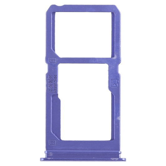 For Vivo X21i SIM Card Tray + SIM Card Tray / Micro SD Card Tray (Blue) by buy2fix