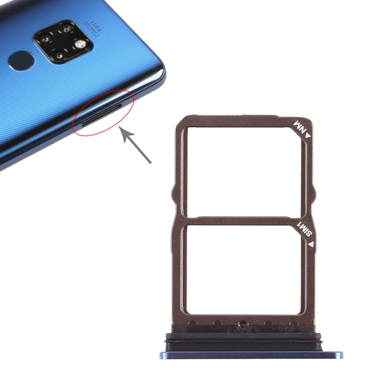 2 x SIM Card Tray for Huawei Mate 20 (Sapphire Blue) by buy2fix
