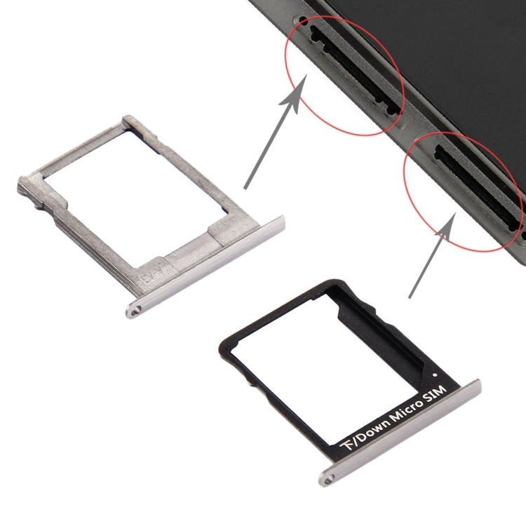 For Huawei P8 Lite SIM Card Tray and Micro SD Card Tray(Black) by buy2fix