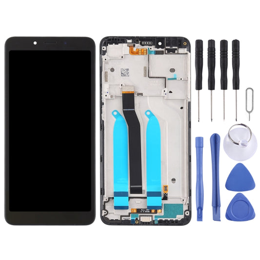 TFT LCD Screen for Xiaomi Redmi 6A / Redmi 6 Digitizer Full Assembly with Frame(Black) by buy2fix
