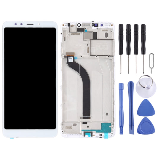 TFT LCD Screen for Xiaomi Redmi 5 Digitizer Full Assembly with Frame(White) by buy2fix