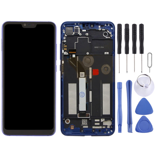 TFT LCD Screen for Xiaomi Mi 8 Lite Digitizer Full Assembly with Frame(Blue) by buy2fix