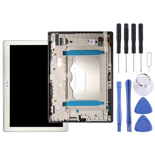 LCD Screen and Digitizer Full Assembly with Frame for Lenovo TAB4 Plus TB-X704 / TB-X704L(White) by buy2fix