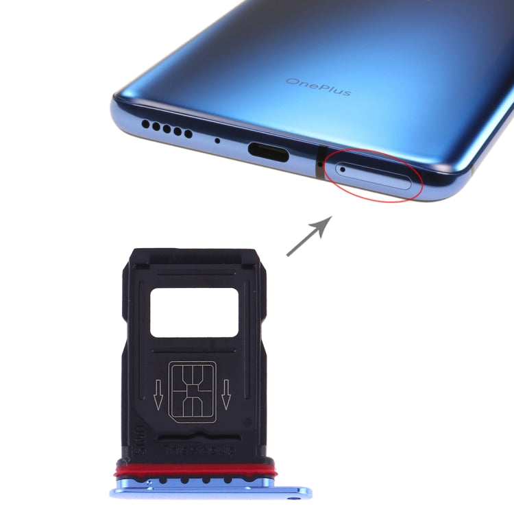 For OnePlus 7 Pro SIM Card Tray + SIM Card Tray (Blue) by buy2fix