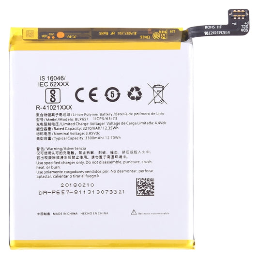 3210mAh BLP657 for OnePlus 6 Li-Polymer Battery by buy2fix