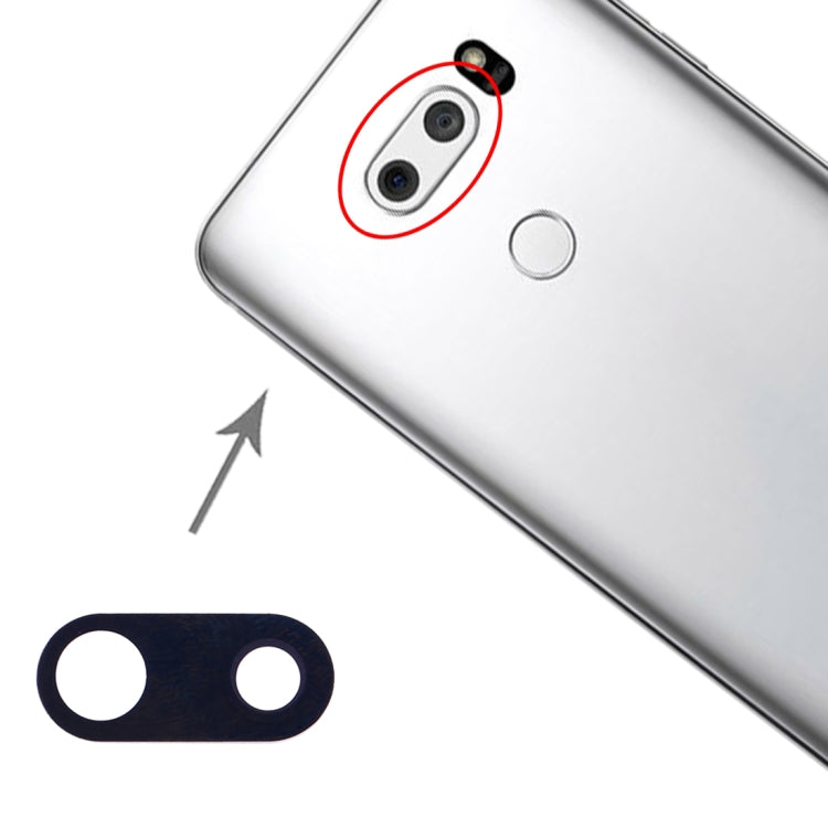 10 PCS Back Camera Lens for LG V30 H930 H933 (Black) by buy2fix