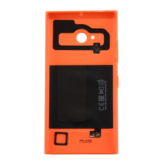 Solid Color NFC Battery Back Cover for Nokia Lumia 735 (Orange) by buy2fix