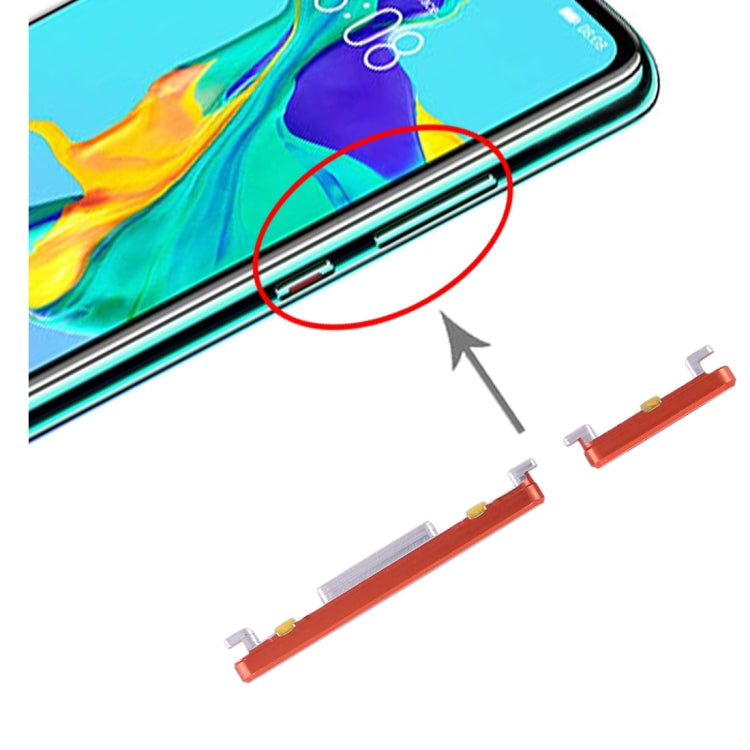 For Huawei P30 Power Button and Volume Control Button (Orange) by buy2fix