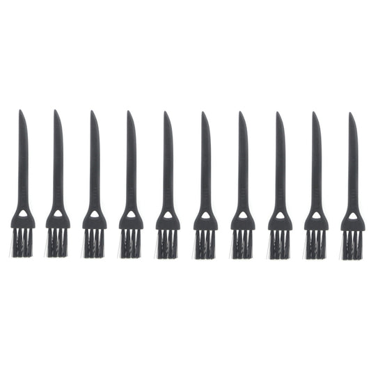 10 PCS JIAFA P8842 Flat Head Shrill Tail Cleaning Brush, Length: 8.5cm(Black) by JIAFA
